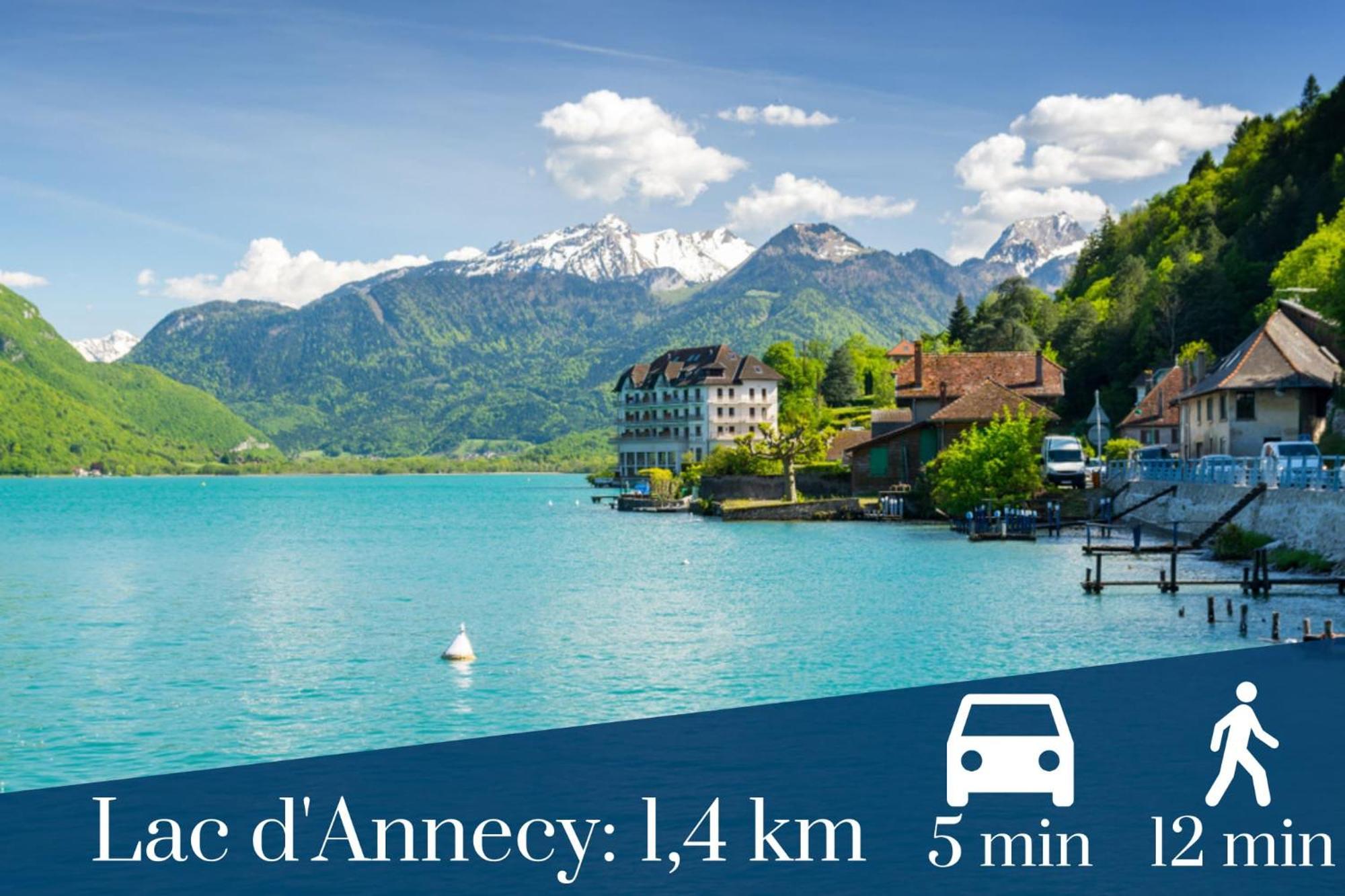 Homey Tidy - New / Proche Centre Annecy / Parking Gratuit / Logement Entierement Equipe Exterior foto